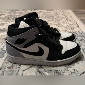 Jordan Black and White High-Top Sneakers